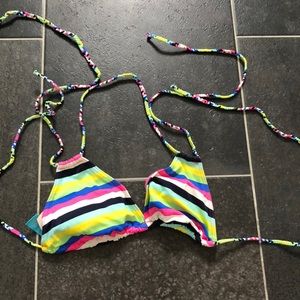 Rainbow bikini top